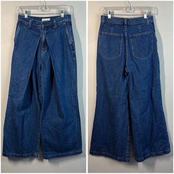 Madewell Extra Wide Leg Jeans Size 28 - Picture 3 of 16